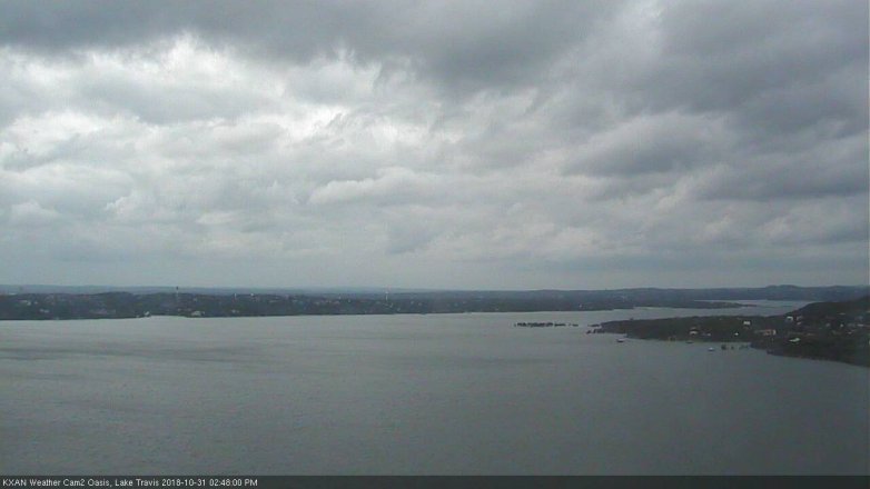 Lake Travis webcam, October 31, 2018 1:50 PM CT