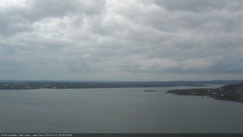 Lake Travis webcam, October 31, 2018 2:00 PM CT