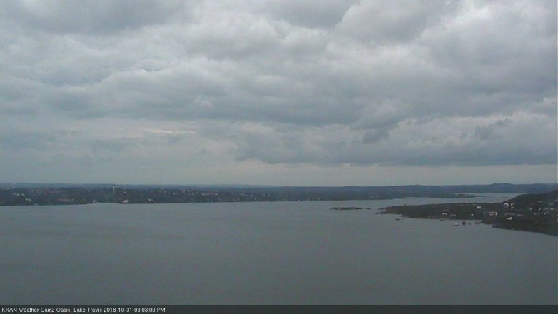 Lake Travis webcam, October 31, 2018 2:05 PM CT