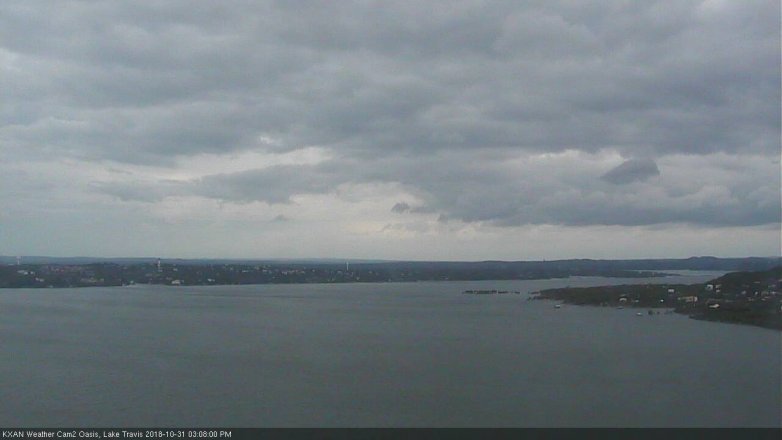 Lake Travis webcam, October 31, 2018 2:10 PM CT