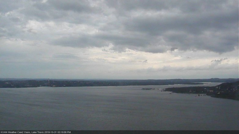 Lake Travis webcam, October 31, 2018 2:20 PM CT