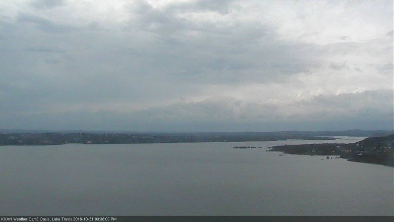 Lake Travis webcam, October 31, 2018 2:40 PM CT