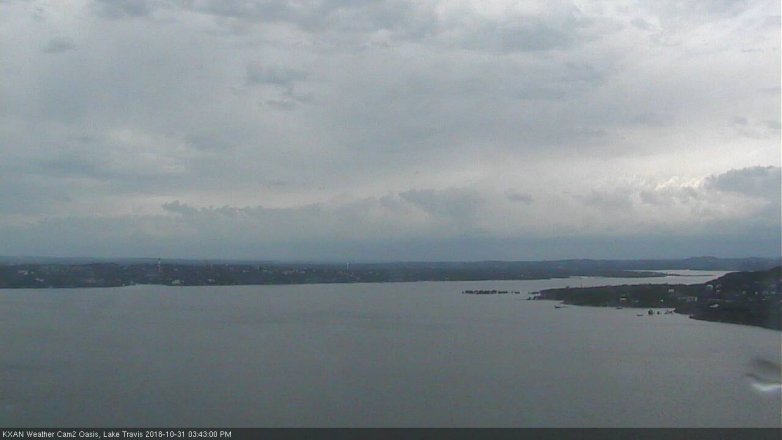 Lake Travis webcam, October 31, 2018 2:45 PM CT