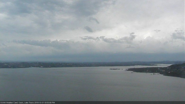 Lake Travis webcam, October 31, 2018 2:55 PM CT