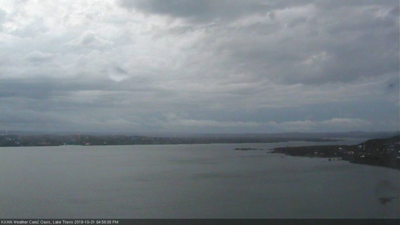 Lake Travis webcam, October 31, 2018 4:00 PM CT