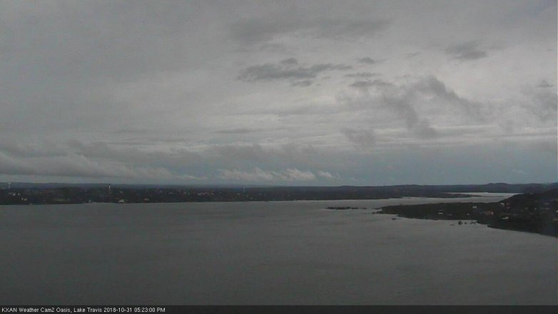 Lake Travis webcam, October 31, 2018 4:25 PM CT