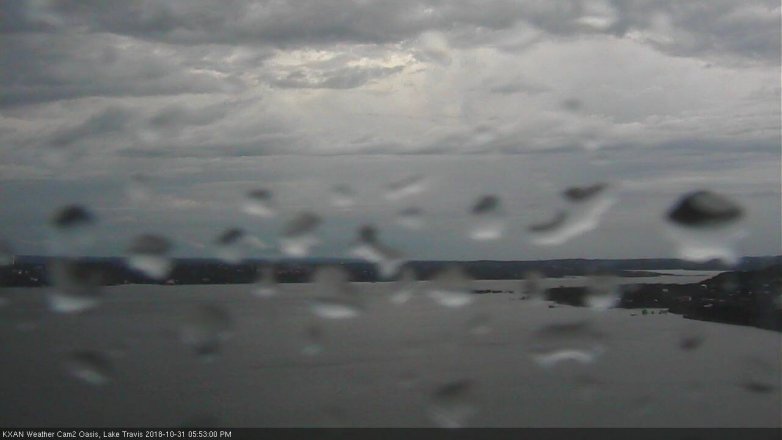 Lake Travis webcam, October 31, 2018 4:55 PM CT