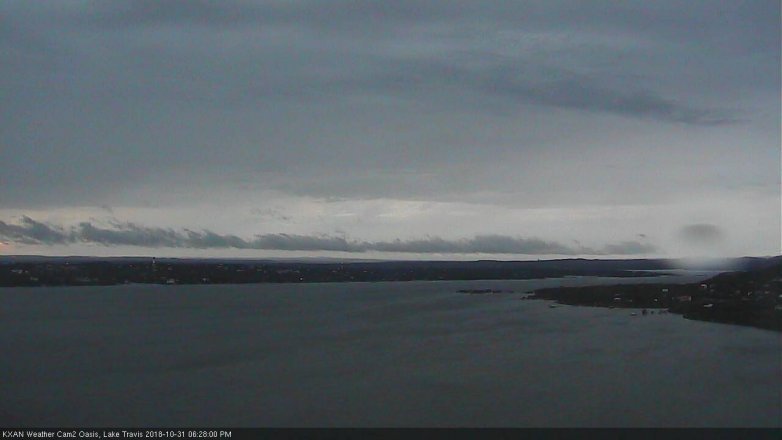 Lake Travis webcam, October 31, 2018 5:30 PM CT