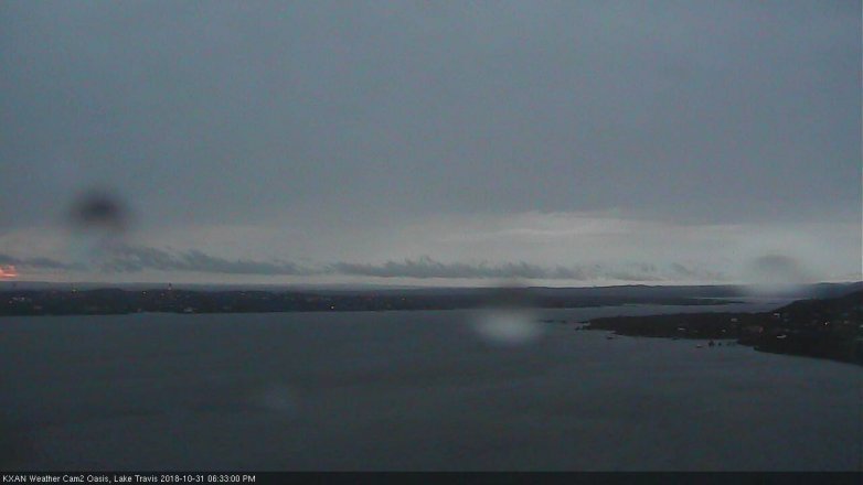 Lake Travis webcam, October 31, 2018 5:35 PM CT