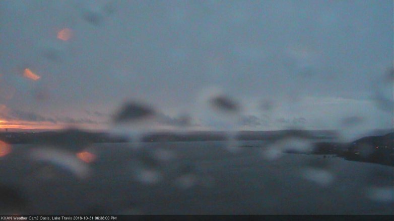 Lake Travis webcam, October 31, 2018 5:40 PM CT