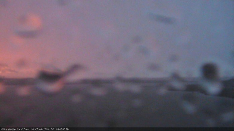 Lake Travis webcam, October 31, 2018 5:45 PM CT
