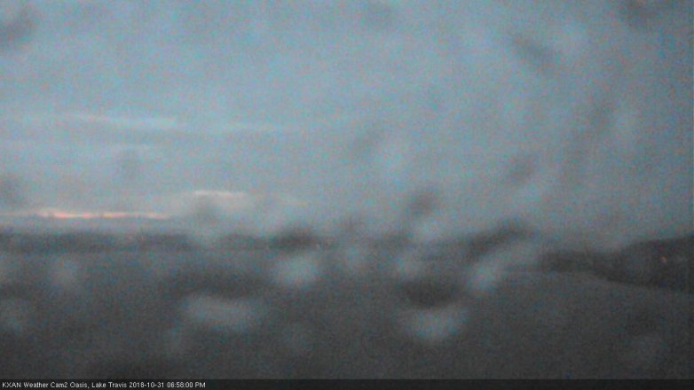 Lake Travis webcam, October 31, 2018 6:00 PM CT