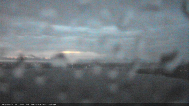 Lake Travis webcam, October 31, 2018 6:05 PM CT