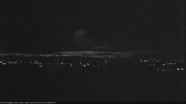 Lake Travis webcam, October 31, 2018 6:40 PM CT