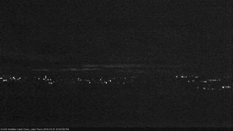 Lake Travis webcam, October 31, 2018 6:45 PM CT