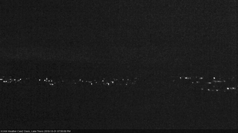Lake Travis webcam, October 31, 2018 6:50 PM CT