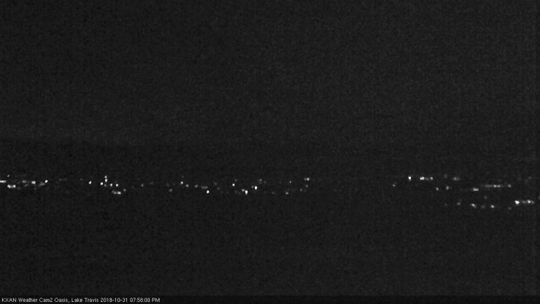 Lake Travis webcam, October 31, 2018 7:00 PM CT