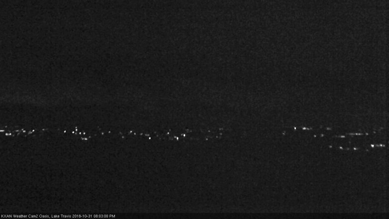 Lake Travis webcam, October 31, 2018 7:05 PM CT