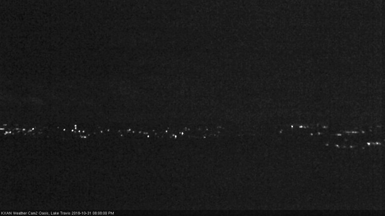 Lake Travis webcam, October 31, 2018 7:10 PM CT