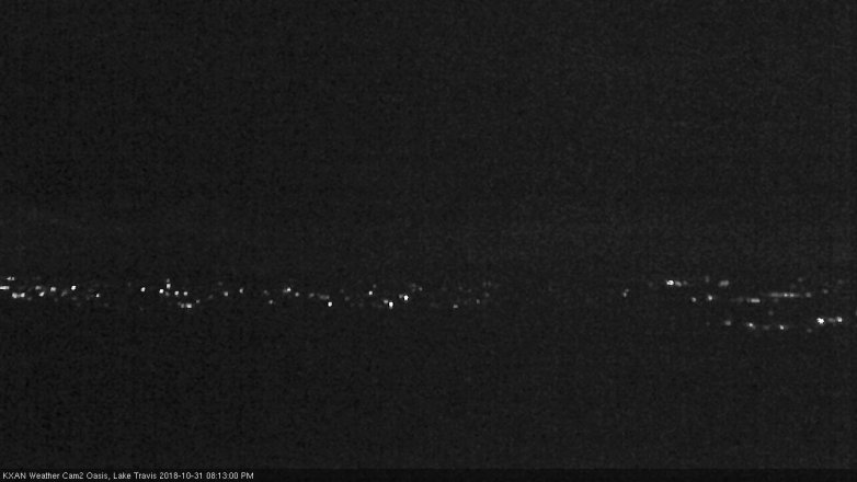 Lake Travis webcam, October 31, 2018 7:15 PM CT
