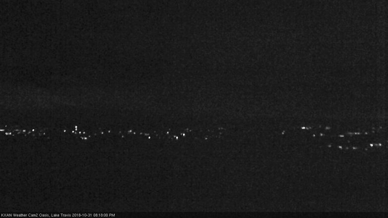 Lake Travis webcam, October 31, 2018 7:20 PM CT