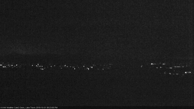 Lake Travis webcam, October 31, 2018 7:25 PM CT