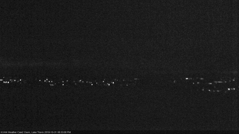Lake Travis webcam, October 31, 2018 7:35 PM CT