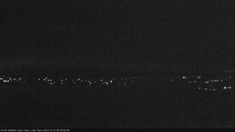 Lake Travis webcam, October 31, 2018 7:40 PM CT