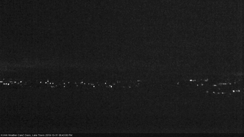 Lake Travis webcam, October 31, 2018 7:45 PM CT