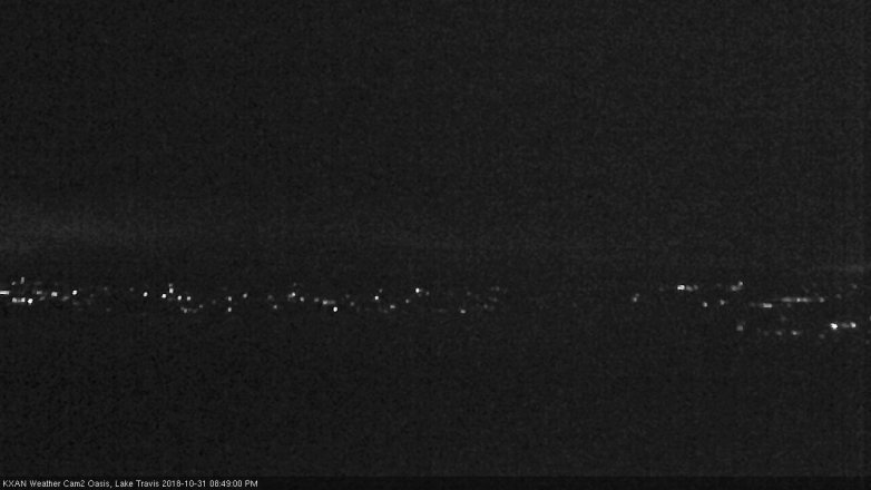 Lake Travis webcam, October 31, 2018 7:50 PM CT