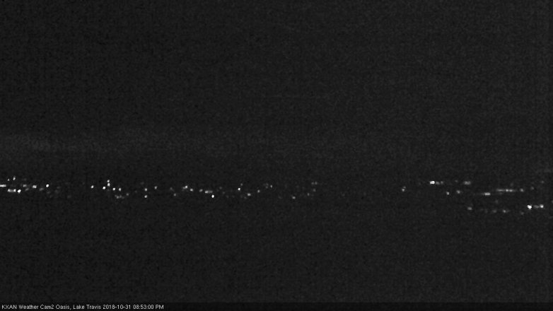Lake Travis webcam, October 31, 2018 7:55 PM CT