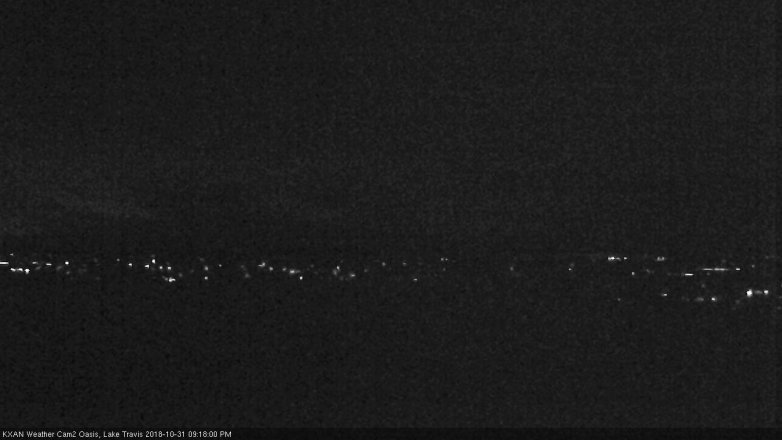 Lake Travis webcam, October 31, 2018 8:20 PM CT