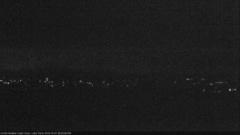 Lake Travis webcam, October 31, 2018 8:35 PM CT