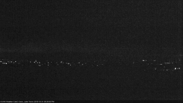 Lake Travis webcam, October 31, 2018 8:40 PM CT