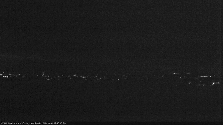 Lake Travis webcam, October 31, 2018 8:45 PM CT