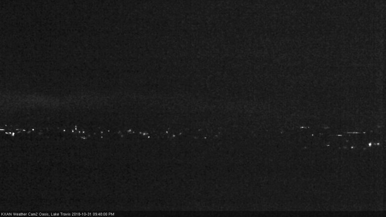 Lake Travis webcam, October 31, 2018 8:50 PM CT