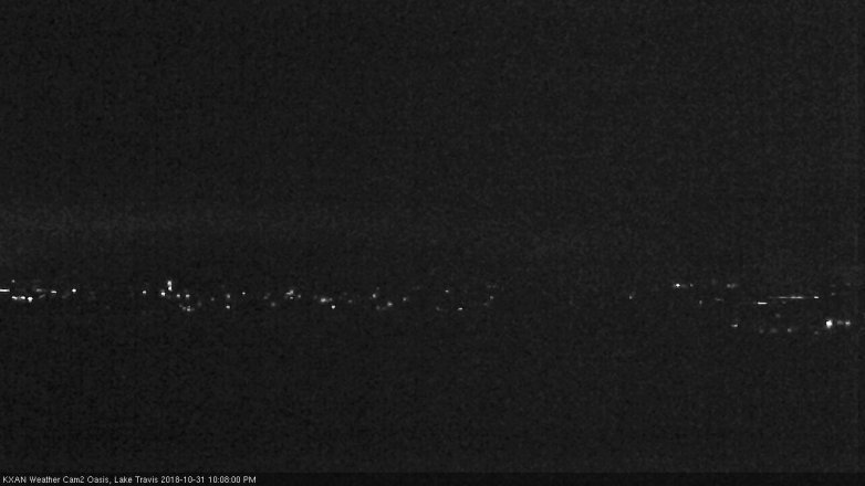 Lake Travis webcam, October 31, 2018 9:10 PM CT