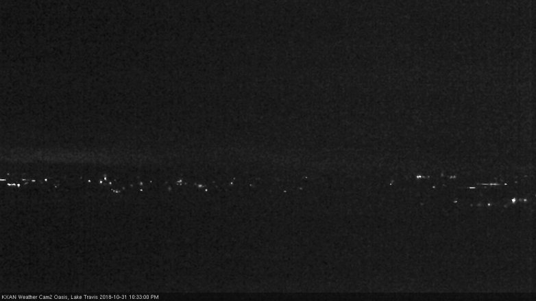 Lake Travis webcam, October 31, 2018 9:35 PM CT
