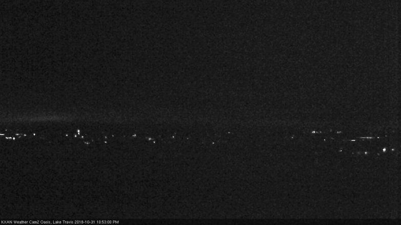 Lake Travis webcam, October 31, 2018 9:55 PM CT