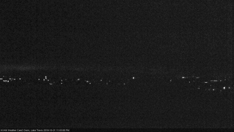 Lake Travis webcam, October 31, 2018 10:05 PM CT
