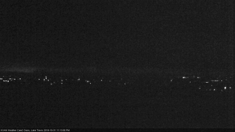 Lake Travis webcam, October 31, 2018 10:15 PM CT