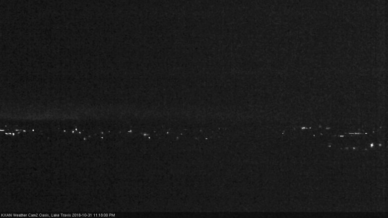 Lake Travis webcam, October 31, 2018 10:20 PM CT
