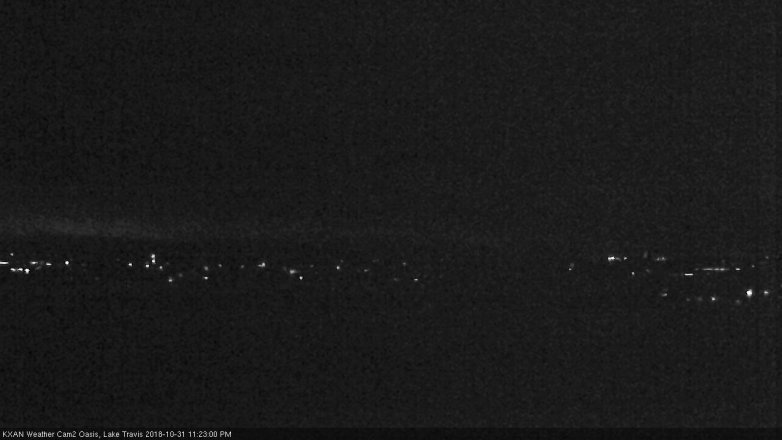 Lake Travis webcam, October 31, 2018 10:25 PM CT