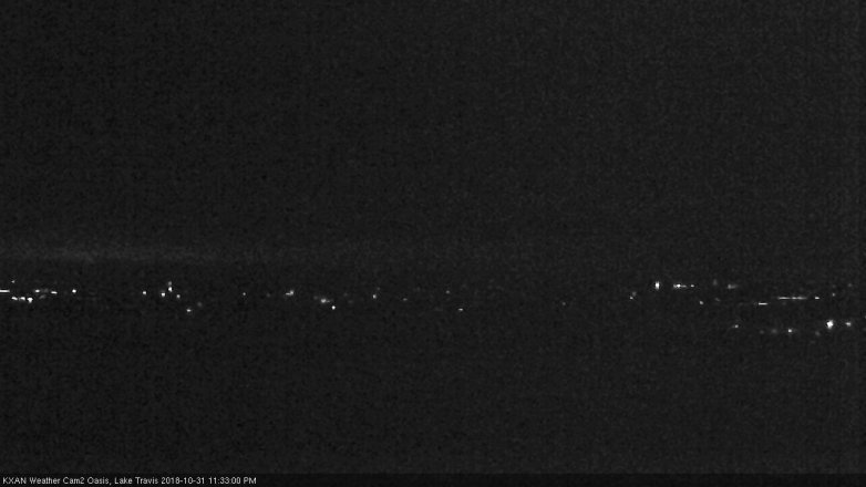 Lake Travis webcam, October 31, 2018 10:35 PM CT