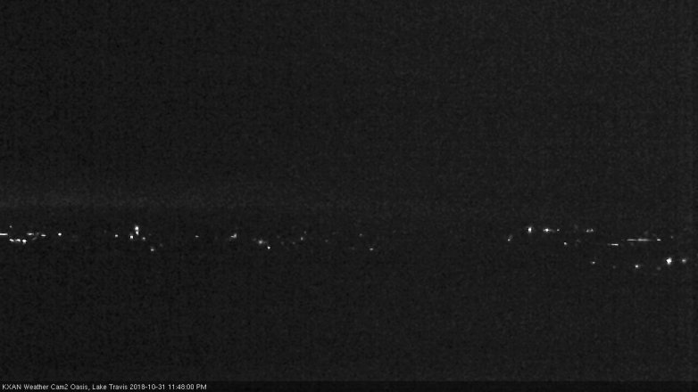 Lake Travis webcam, October 31, 2018 10:50 PM CT