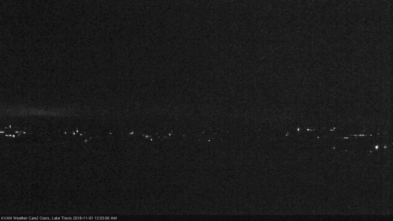 Lake Travis webcam, October 31, 2018 11:05 PM CT