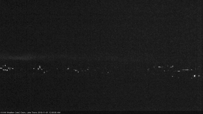 Lake Travis webcam, October 31, 2018 11:10 PM CT