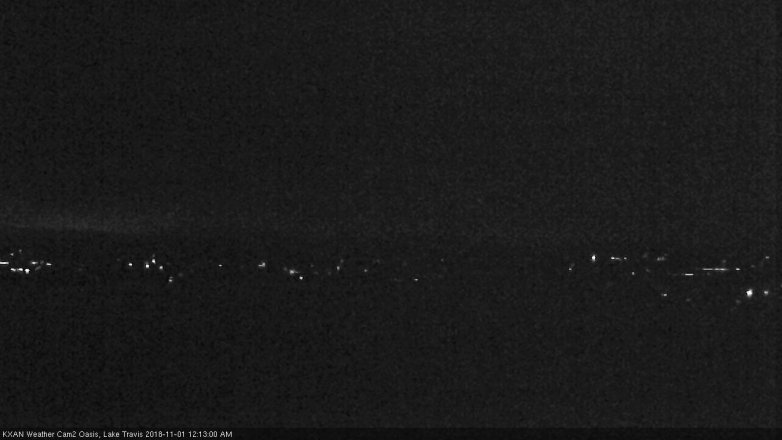 Lake Travis webcam, October 31, 2018 11:15 PM CT