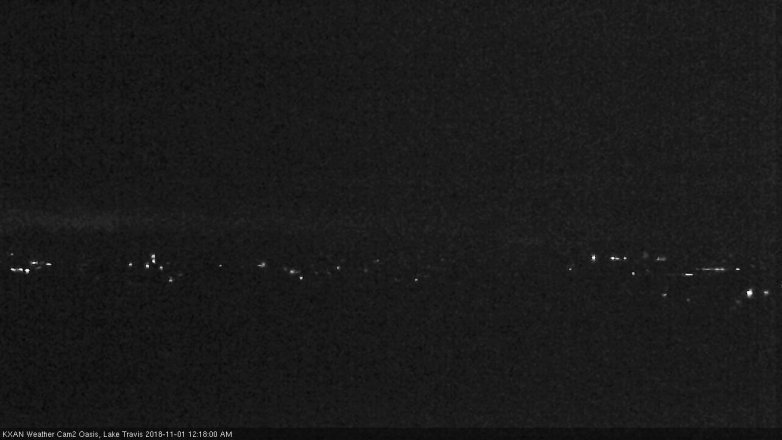 Lake Travis webcam, October 31, 2018 11:20 PM CT