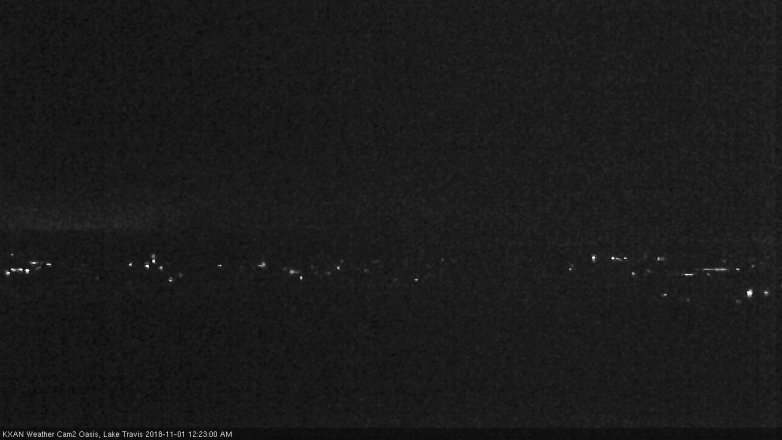 Lake Travis webcam, October 31, 2018 11:25 PM CT